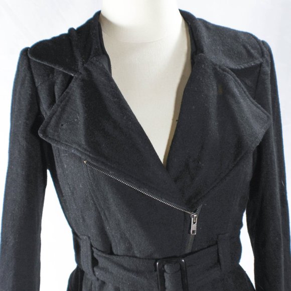 Black Moto Jacket Joan Jett Style Size Medium Edgy Punk Goth - Picture 7 of 10